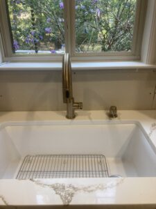 Kitchen sink and faucet fixtures