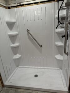 Modular shower stall installation Arkansas