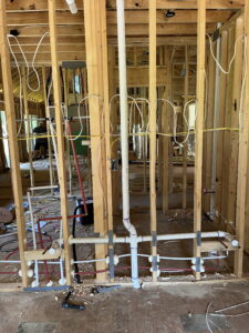 Home construction plumbing